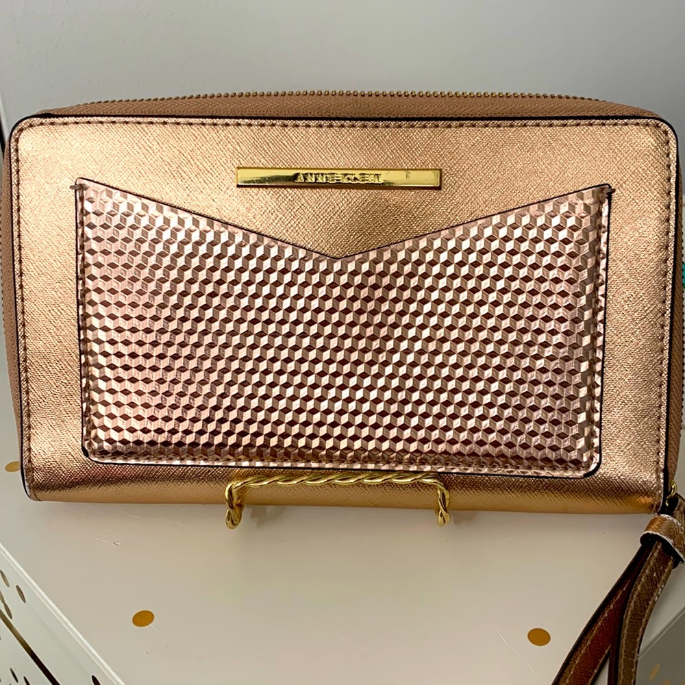 Anne Klein Rose Gold Wristlet